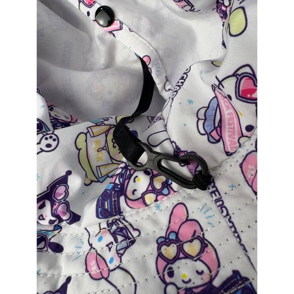 Sanrio Characters Gray Bucket Hat Adult Detachable Adjustable Strap Pocket - Picture 8 of 12
